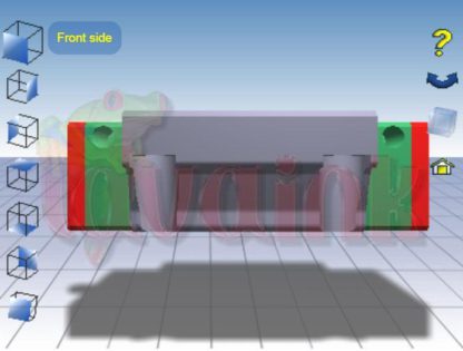 Hiwin HGW15CBEZ0C Block Front View