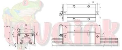 Hiwin Block HGH XX 001